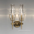 Vintage Luxury Wall Lamp Medieval vintage glass brush copper wall lamps Supplier
